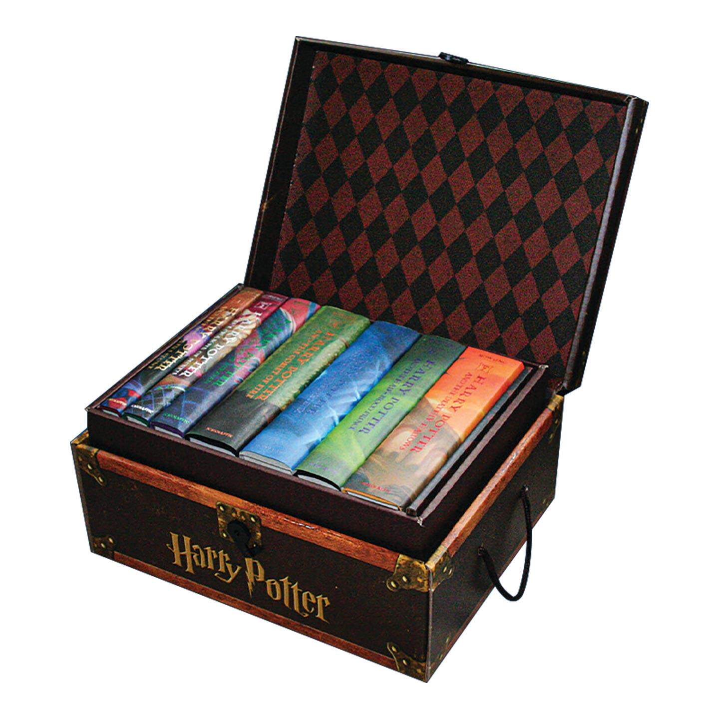 英文原版 Harry Potter Hardcover Boxed Set Books 1-7 哈利波特7册 豪华精装收藏版 美版旅行箱套装 英文版 进口英语原版书籍