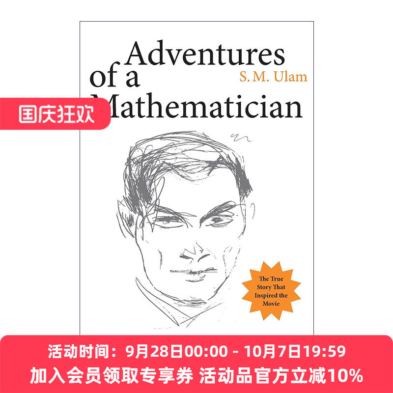 一位数学家的经历  英文原版 Adventures of a Mathematician 近代世界十大数学家之一S. M. Ulam乌拉姆自传 英文版 进口英语书籍