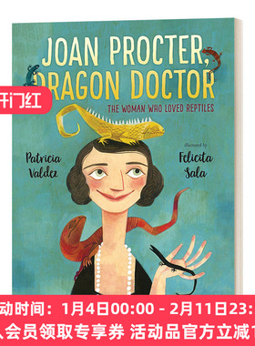 女性开拓者小传 龙医生与科莫多巨蜥 英文原版Joan Procter Dragon Doctor两栖爬行动物学家琼·普罗科特 儿童精装绘本 进口英语书