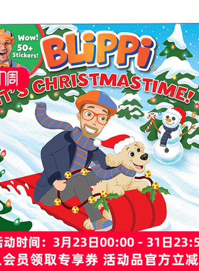 英文原版 Blippi It's Christmastime 布里皮 圣诞节到了 英文版 进口英语原版书籍