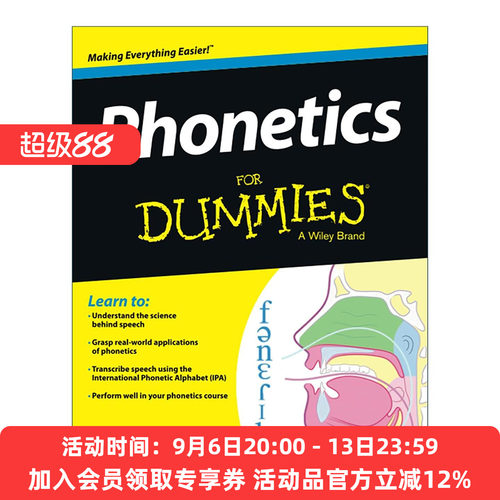 英文原版 Phonetics for Dummies 语音学达人迷 英文版 进口英语原版书籍