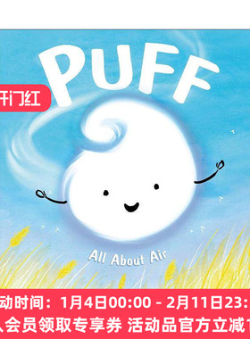 英文原版 Puff All About Air A Science Pals Book 空气 儿童精装自然科普百科绘本 Emily Kate Moon 英文版 进口英语原版书籍