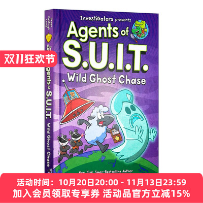 英文原版 InvestiGators Agents of S.U.I.T. Wild Ghost Chase 鳄鱼侦查员外传侦查员3 精装 英文版 进口英语原版书籍