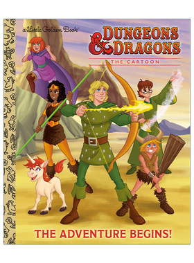 英文原版绘本 The Adventure Begins! Dungeons & Dragons 冒险开始 龙与地下城 兰登书屋精装小金书 英文版 进口英语原版书籍