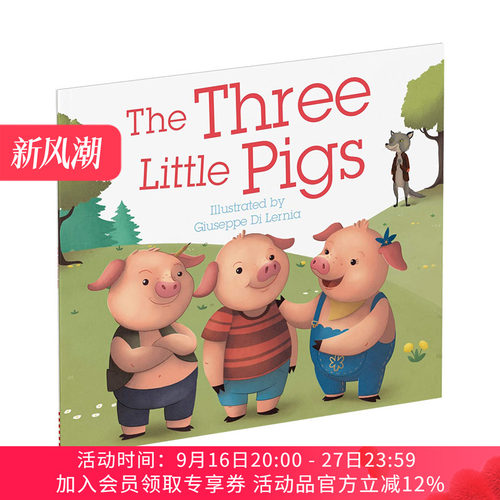 英文原版绘本 The Three Little Pigs 三只小猪 DK系列 幼儿启蒙认知早教绘本 英文版 进口英语原版书籍