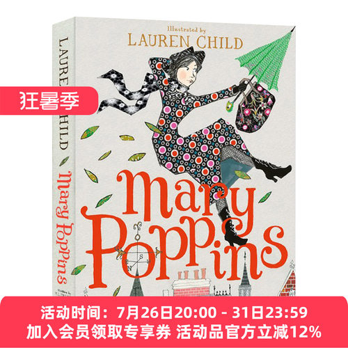 英文原版 Mary Poppins Illustrated 随风而来的玛丽阿姨 插图版 英文版 进口英语原版书籍