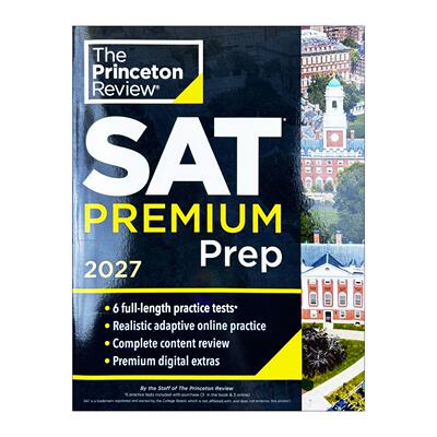 英文原版 Princeton Review SAT Premium Prep 2027 普林斯顿SAT考试备考指南2027 优质增值版 英文版 进口英语原版书籍
