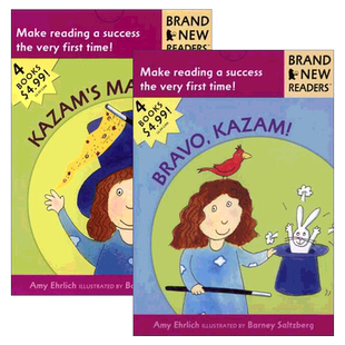 英文原版 Brand New Readers Kazam卡萨系列2册 儿童绘本 Candlewick分级读物 英文版 进口英语原版书籍