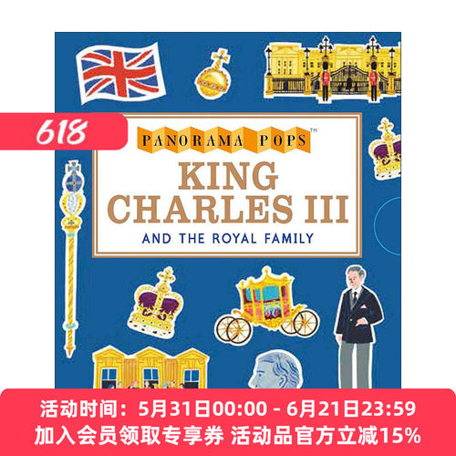 英文原版 King Charles III and the Royal Family 全景立体书 英国国王查尔斯三世及皇室 精装 英文版 进口英语原版书籍