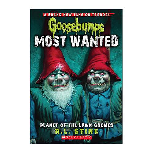 英文原版 Goosebumps Most Wanted Planet of the Lawn Gnomes 鸡皮疙瘩 高通缉系列 英文版 进口英语原版书籍