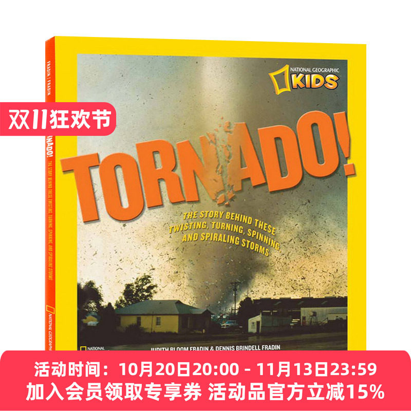 英文原版 Tornado 龙卷风 扭曲和旋转风暴背后的故事 国家地理儿童 精装 自然科普 英文版 进口英语原版书籍