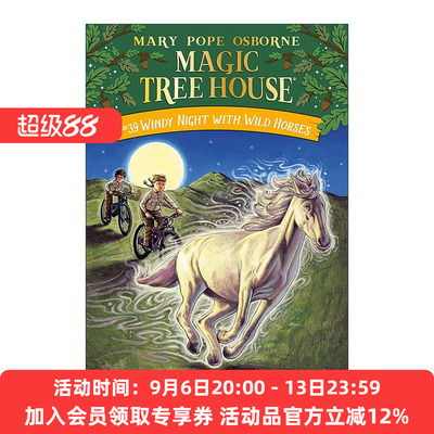英文原版 Windy Night with Wild Horses Mth39 风夜野马 神奇树屋39 英文版 进口英语原版书籍