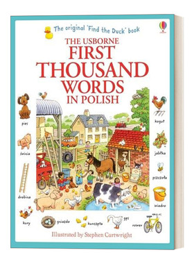 基础波兰语1000词 英文原版 First Thousand Words in Polish 波兰文原版 看图识波兰语单词 英文版 进口英语原版书籍