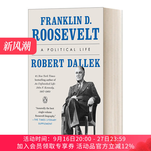 富兰克林·罗斯福 英文原版 Franklin D. Roosevelt A Political Life 政治生涯 Robert Dallek 英文版 进口英语原版书籍