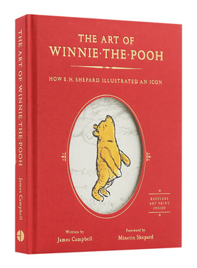 小熊维尼艺术设定集 英文原版 The Art of Winnie the Pooh 维尼熊 E H Shepard 大开本 儿童插画故事书 精装 英文版进口英语书籍