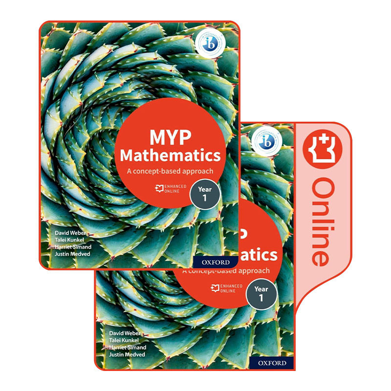 英文原版 IB MYP Mathematics 1 Print And Enhanced Online Course Book Pack 牛津IB国际文凭中学教材 数学1 进口英语原版书籍