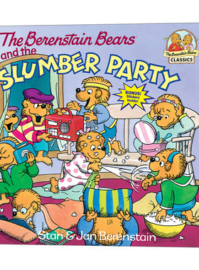 英文原版绘本 The Berenstain Bears and the Slumber Party 贝贝熊与睡衣派对 儿童英语启蒙认知亲子绘本 英文版 进口英语原版书