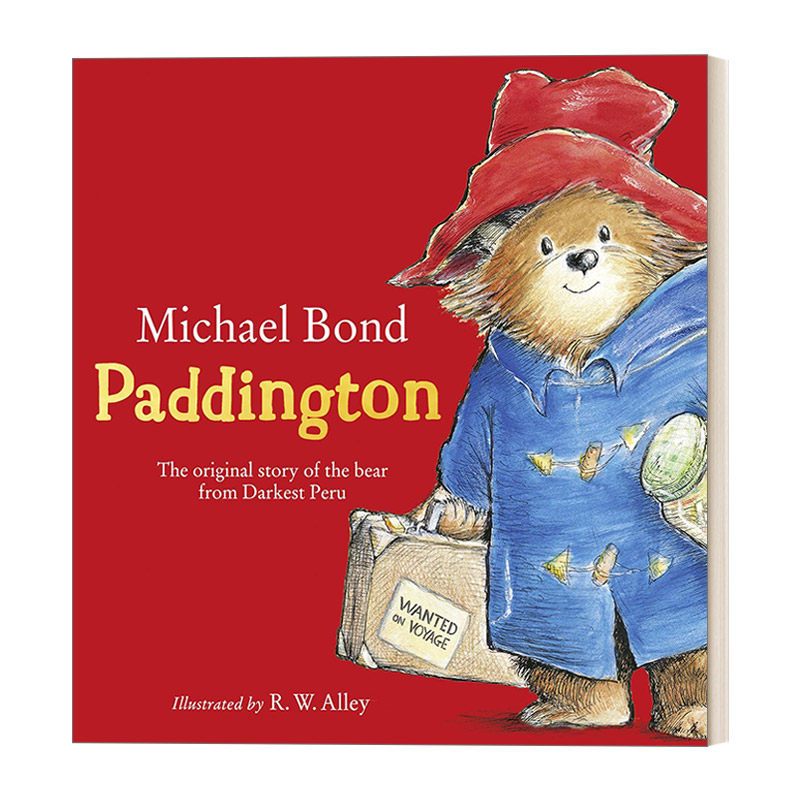 英文原版 paddington 帕丁顿熊 一只从秘鲁丛林深处来到英国的熊 彩色