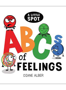 英文原版 A Little SPOT ABC's of Feelings 感受 感觉 儿童词汇启蒙认知绘本 纸板书 Diane Alber 英文版 进口英语原版书籍