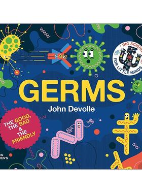 英文原版 Germs 细菌 儿童科普知识绘本 Big science for little minds系列 John Devolle 英文版 进口英语原版书籍