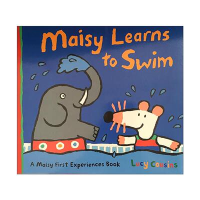 英文原版 Maisy Learns to Swim 小鼠波波学游泳 儿童启蒙认知绘本 生活体验 Lucy Cousins 英文版 进口英语原版书籍
