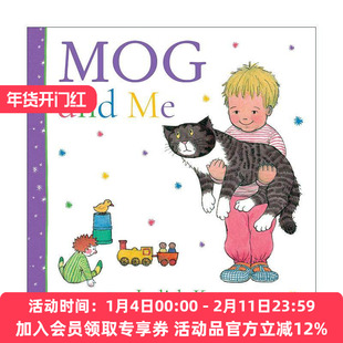 英文原版 Mog and Me 小猫格格与我 朱迪思?克尔绘本 纸板书 英文版 进口英语原版书籍