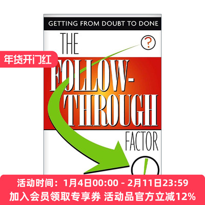 英文原版 The Follow-Through Factor 执行力是训练出来的 砍掉拖延恶习 实现自我突破 财富自由 吉恩?海登 进口英语原版书籍