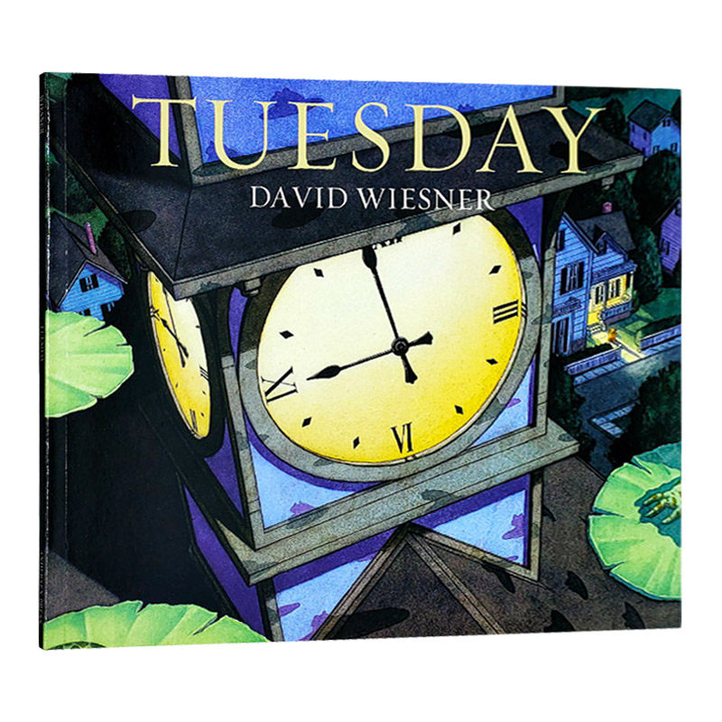 华研原版 疯狂星期二 英文原版 tuesday 无字书 凯迪克获奖作品 david
