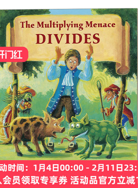 英文原版 The Multiplying Menace Divides 整数与分数 7-10岁数学探险故事 理解数学概念 英文版 进口英语原版书籍
