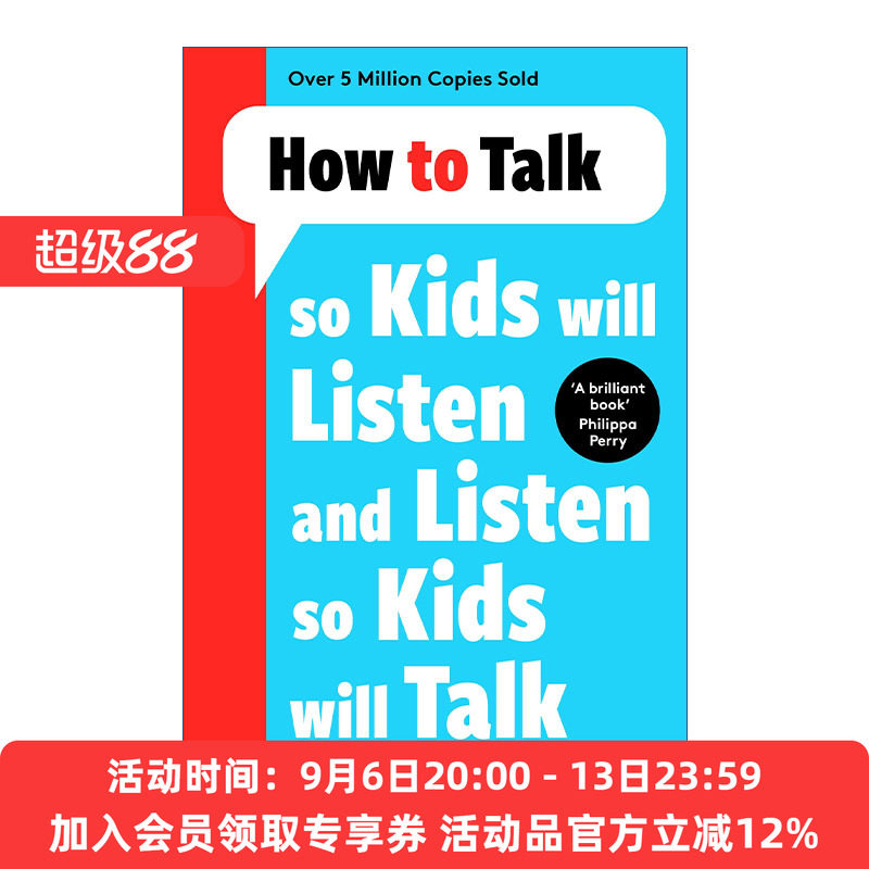 如何说孩子才会听  英文原版 How To Talk So Kids Will Listen And 怎么听孩子才肯说 进口英语原版书籍