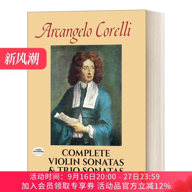 小提琴奏鸣曲和三重奏鸣曲全谱 英文原版 Complete Violin Sonatas and Trio 阿尔坎杰洛 科雷利 英文版 进口英语原版书籍