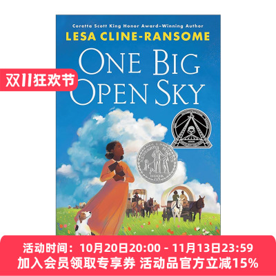英文原版 One Big Open Sky 一片广阔的天空 青少年图书馆协会推荐 儿童历史小说 Lesa Cline-Ransome 精装 进口英语原版书籍