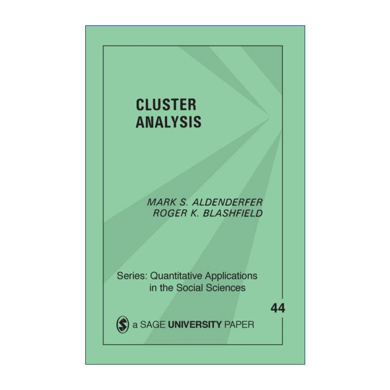 聚类分析  英文原版 Cluster Analysis 马克·奥登德菲尔 SAGE社会科学定量研究应用丛书 英文版 进口英语原版书籍