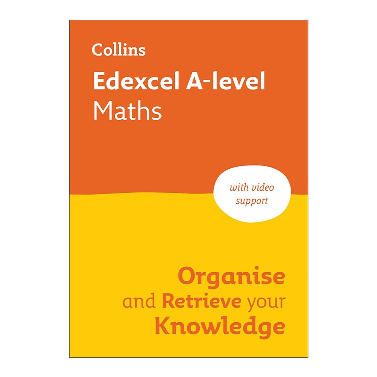 英文原版 Collins Edexcel A-Level Maths Organise and Retrieve Your Knowledge 柯林斯英国爱德思高中数学复习指南 进口书籍