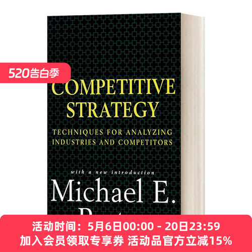 英文原版 Competitive Strategy 竞争战略 精装 迈克尔·波特  精装 英文版 进口英语原版书籍