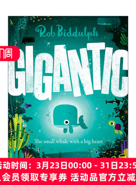 英文原版 Gigantic 一只名叫巨大的小蓝鲸 Rob Biddulph精装绘本 英文版 进口英语原版书籍
