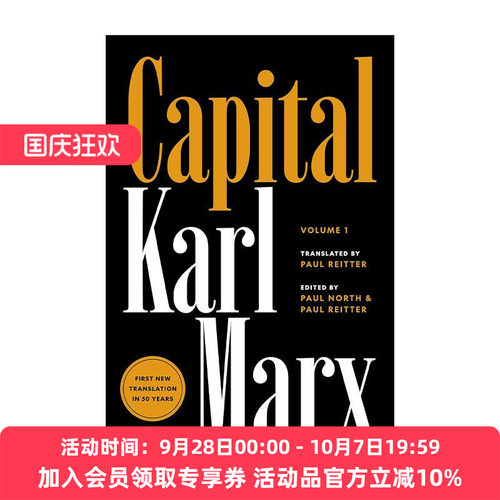 英文原版 Capital Critique of Political Economy  Volume 1 资本论 政治经济学批判 卷一 精装 英文版 进口英语原版书籍