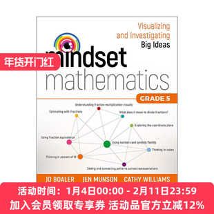 英文原版 Mindset Mathematics Grade 5 思维数学 可视化和研究大观念 五年级 斯坦福大学教授Jo Boaler 英文版 进口英语原版书籍