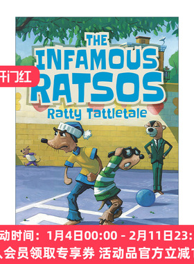 英文原版 The Infamous Ratsos Ratty Tattletale 声名狼藉的拉索系列5 告密者 儿童幽默故事 章节桥梁故事书 英文版 进口英语书