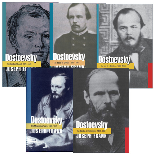 英文原版 Dostoevsky 陀思妥耶夫斯基传5册 约瑟夫·弗兰克 英文版 进口英语原版书籍