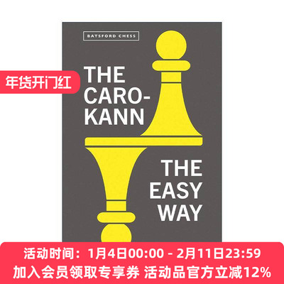 英文原版 The Caro-Kann the Easy Way 卡罗卡恩防御的简单方法 国际象棋棋牌游戏策略 英文版 进口英语原版书籍