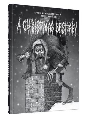 英文原版 A Christmas Bestiary 圣诞动物寓言集 精装漫画 丹麦插画师约翰莫腾森John Kenn Mortensen 英文版 进口英语原版书籍