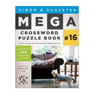英文原版 Simon & Schuster Mega Crossword Puzzle Book #16 西蒙与舒斯特 超级纵横字谜集16 英文版 进口英语原版书籍