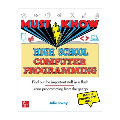 英文原版 Must Know High School Computer Programming 高中电脑编程手册 英文版 进口英语原版书籍