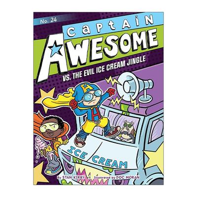 英文原版 Captain Awesome vs.the Evil Ice Cream Jingle 异能船长24 英文版 进口英语原版书籍