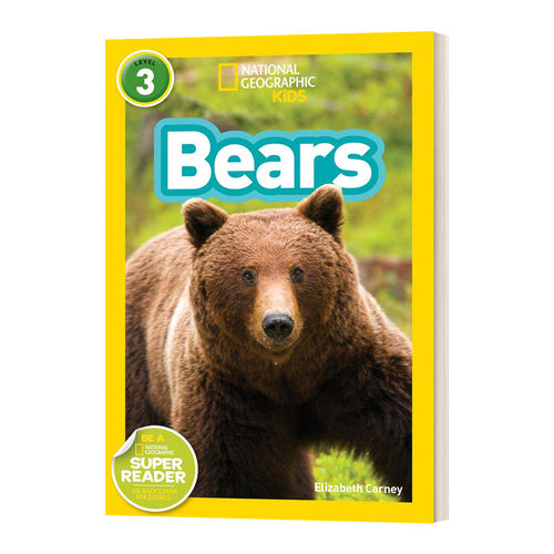英文原版 National Geographic Kids Readers L3 Bears 国家地理分级读物第3级 熊 英文版 进口英语原版书籍