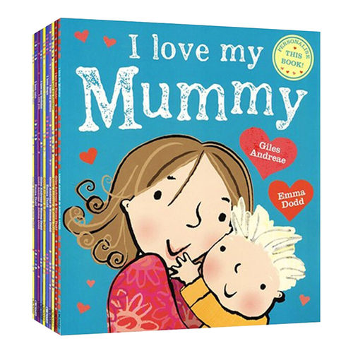 英文原版绘本 I Love 10 Copy Picture Book Shrinwkrap 我爱我的家庭系列10册 英文版 进口英语原版书籍