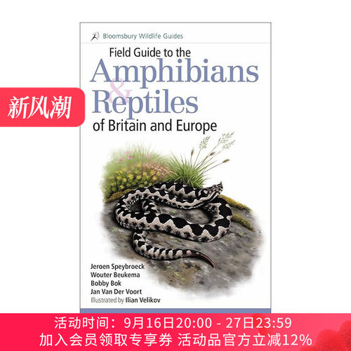 英文原版 Field Guide to the Amphibians and Reptiles of Britain and Europe 英国及欧洲两栖爬行动物野外指南 英文版 进口