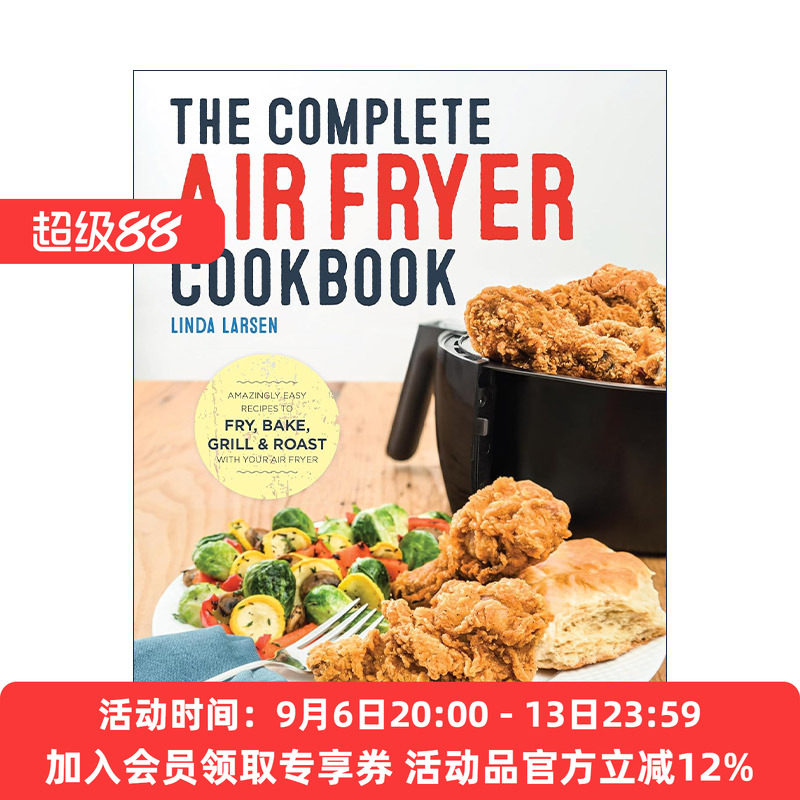 英文原版 The Complete Air Fryer Cookbook 空气炸锅完整烹饪大全 简单实用食谱指南 减肥 生酮饮食 素食 Linda Larsen 英文版