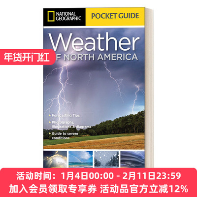 北美天气 英文原版 National Geographic Pocket Guide to the Weather of North America 美国国家地理便携指南手册 英文版进口书